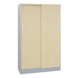 C+P Flügeltürenschrank Asisto 1.000 x 1.635 x 435 mm (B x H x T) weißaluminium