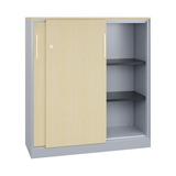 C+P Flügeltürenschrank Asisto 1.200 x 1.310 x 435 mm (B x H x T) weißaluminium