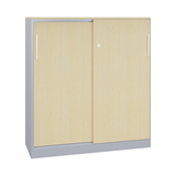C+P Flügeltürenschrank Asisto 1.200 x 1.310 x 435 mm (B x H x T) weißaluminium