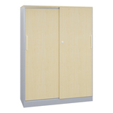 C+P Flügeltürenschrank Asisto 1.200 x 1.635 x 435 mm (B x H x T) weißaluminium