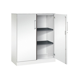 C+P Flügeltürenschrank Asisto 1.000 x 1.310 x 435 mm (B x H x T) verkehrsweiß