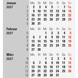 rido/idé Tischkalender 2027