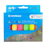 DONAU Straßenmalkreide NEON 6 St./Pack. Produktbild
