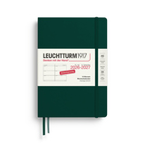 LEUCHTTURM 1917 Buchkalender Medium Juli 2026 - Dezember 2027 Hardcover forest green Produktbild