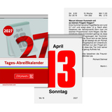 BRUNNEN Abreißkalender 2027 Produktbild