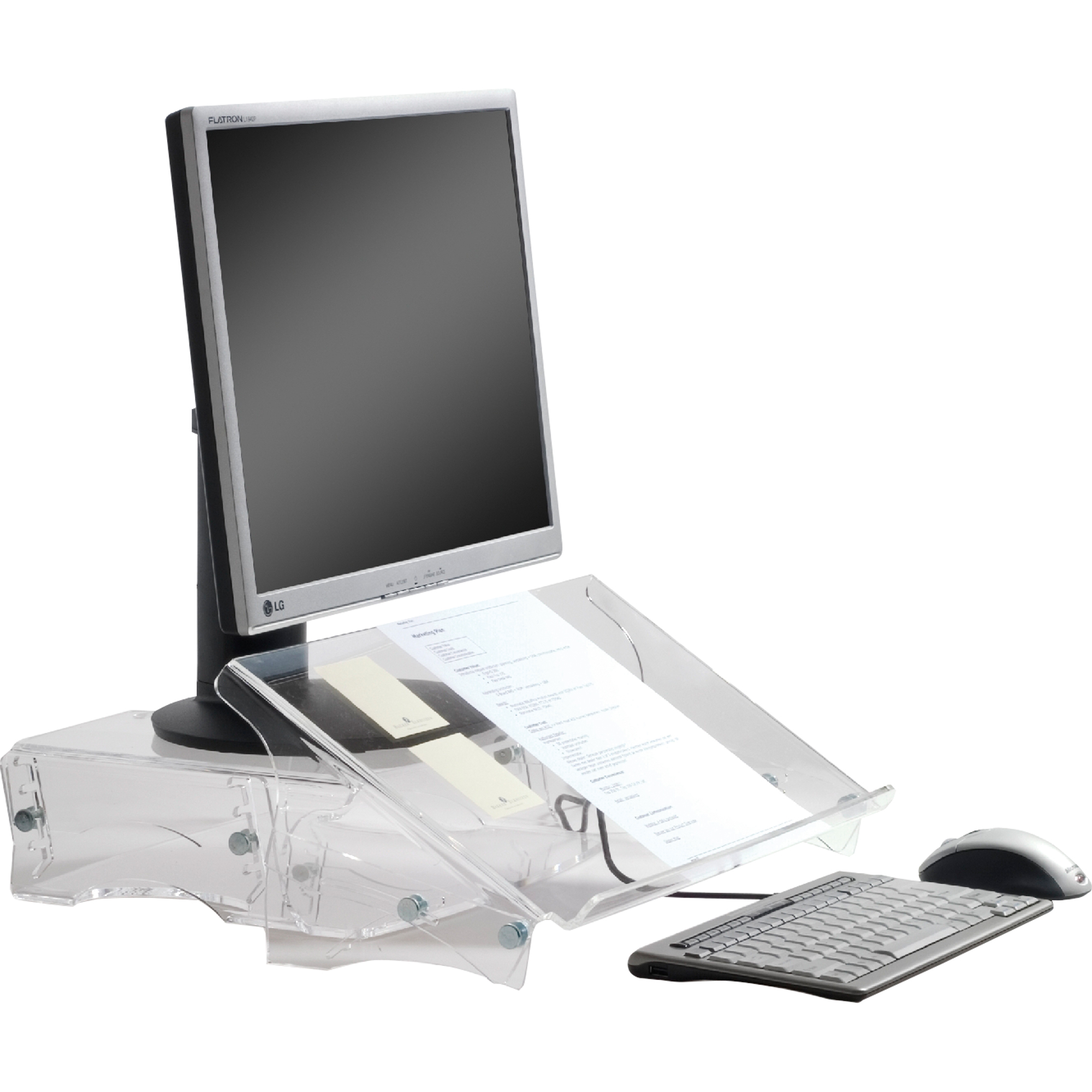 Fellowes® Monitorschwenkarm Platinum Series 2 Arme horizontal weiß  