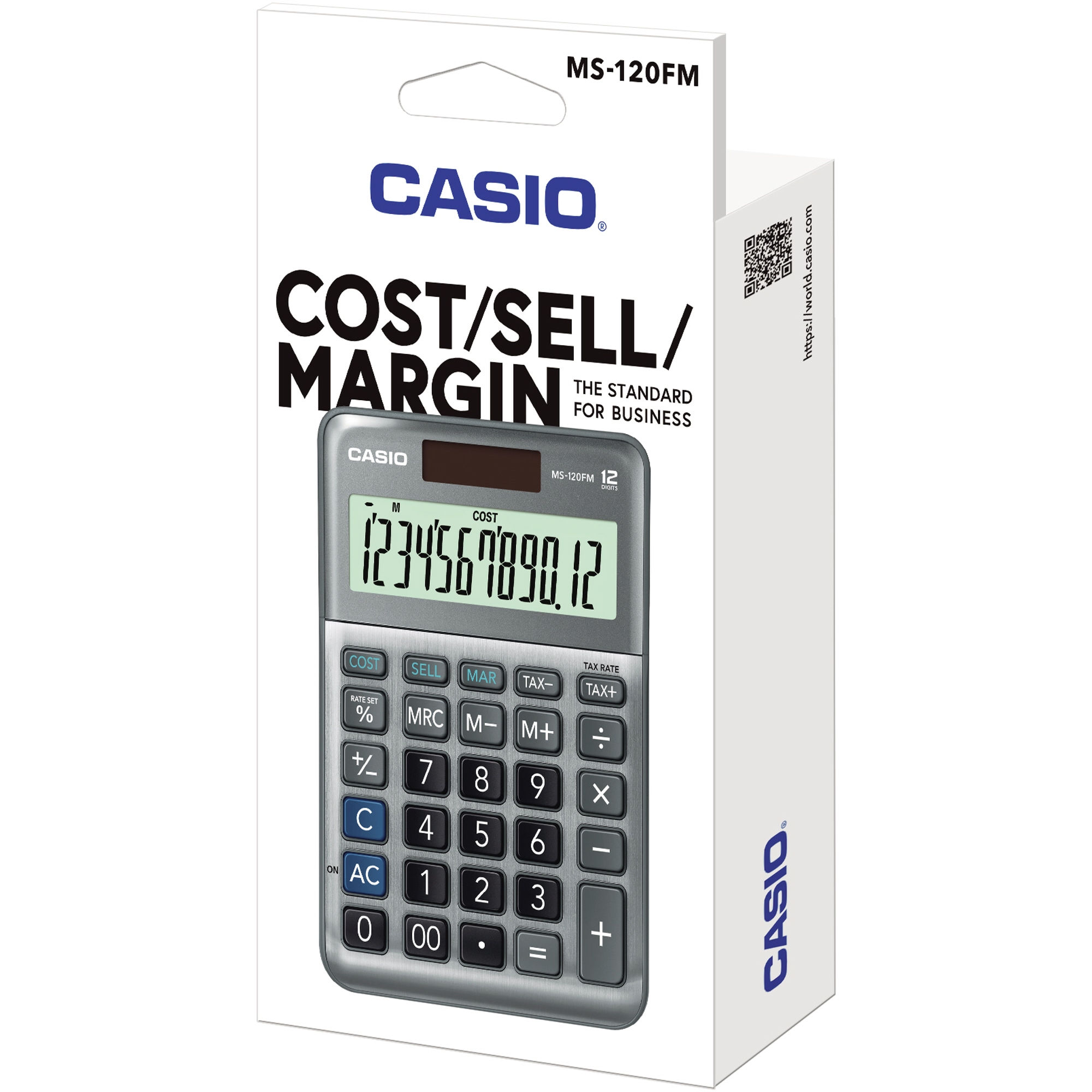Casio DF-120E - Calculadora de Escritorio, 17,9 × 12,6 × 3,9c, Color