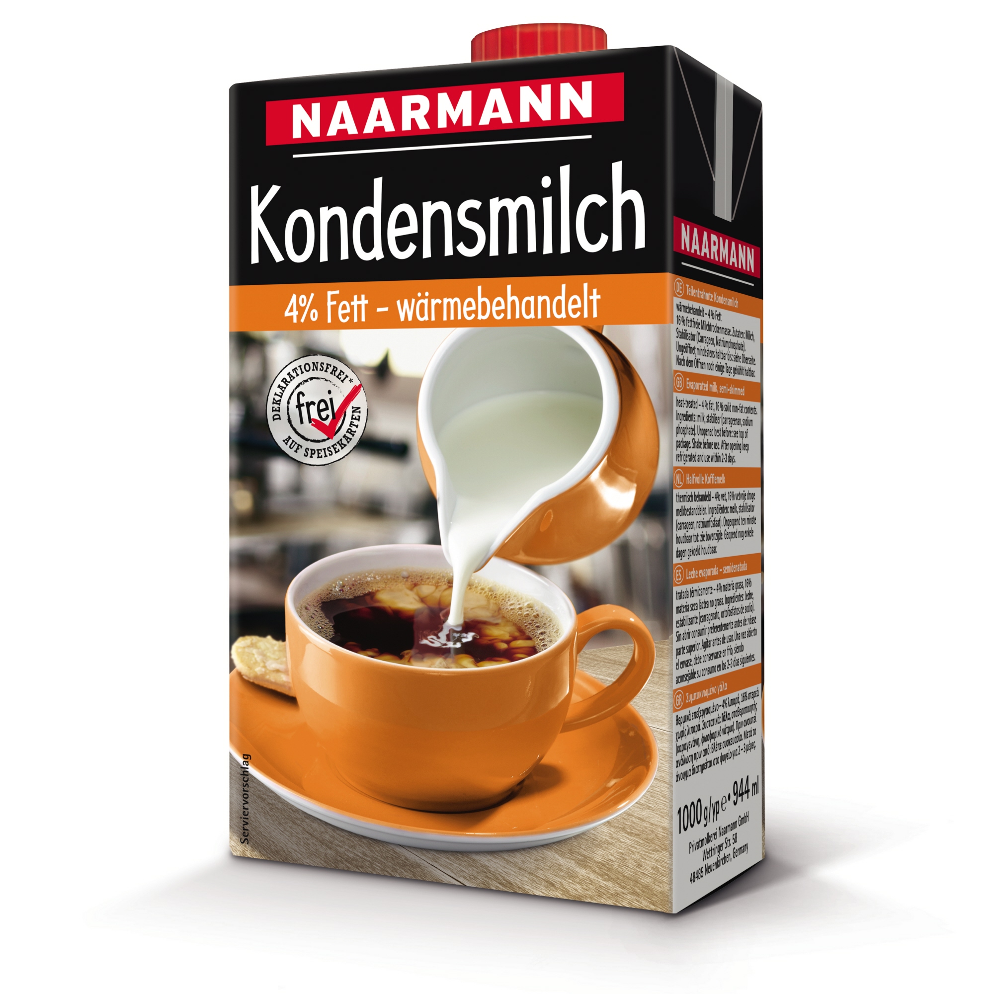 Pflichtinformation für Lebensmittel