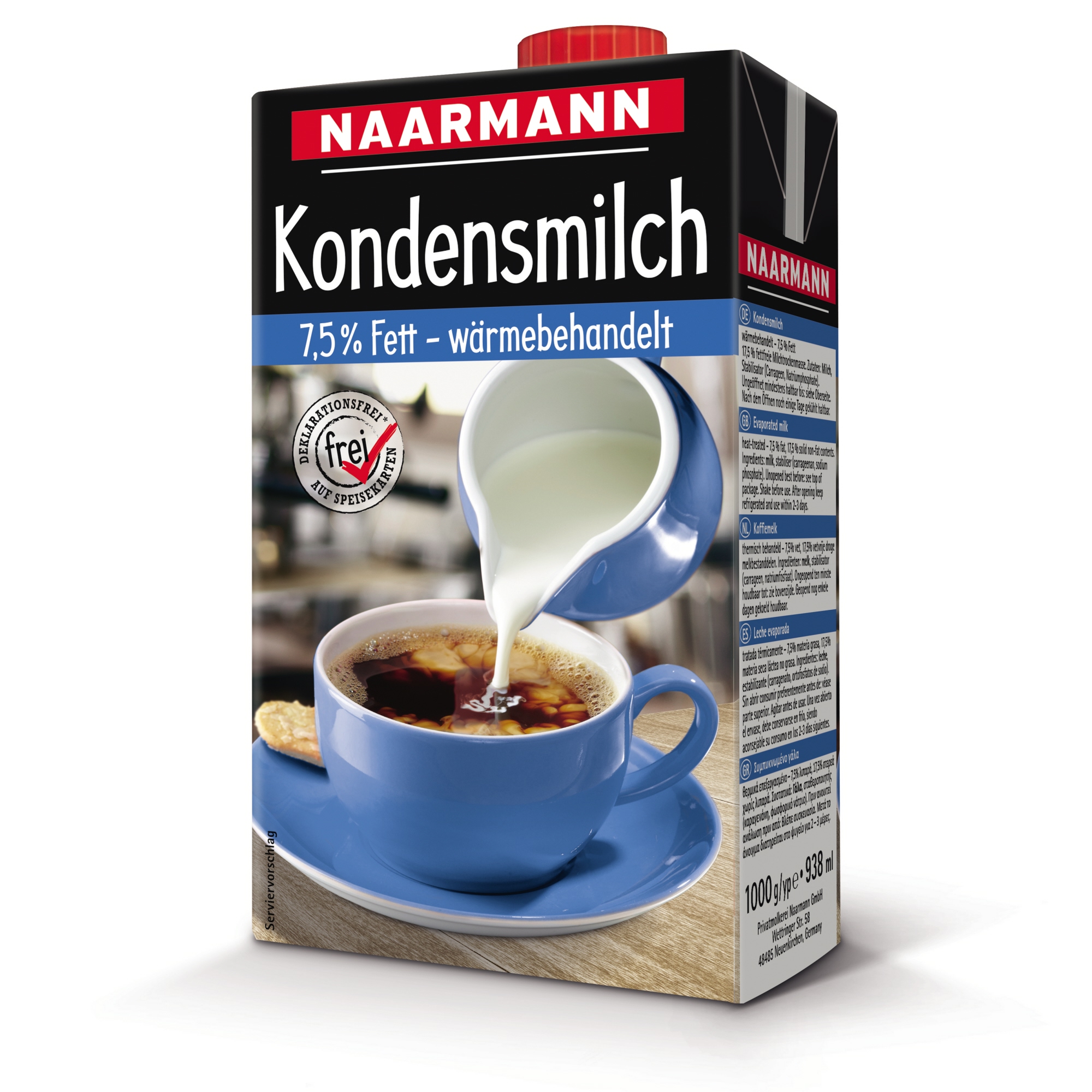 Pflichtinformation für Lebensmittel