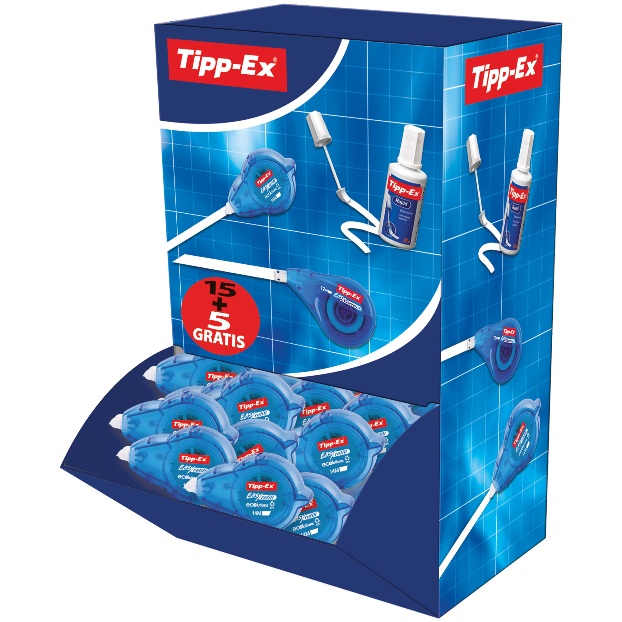 Tipp-Ex Nachfüllkassetten für Korrekturgerät Easy Refill, 5 mm x 14 m Tipp-Ex Nachfüllkassetten für Korrekturgerät Easy Refill, 5 mm x 14 m