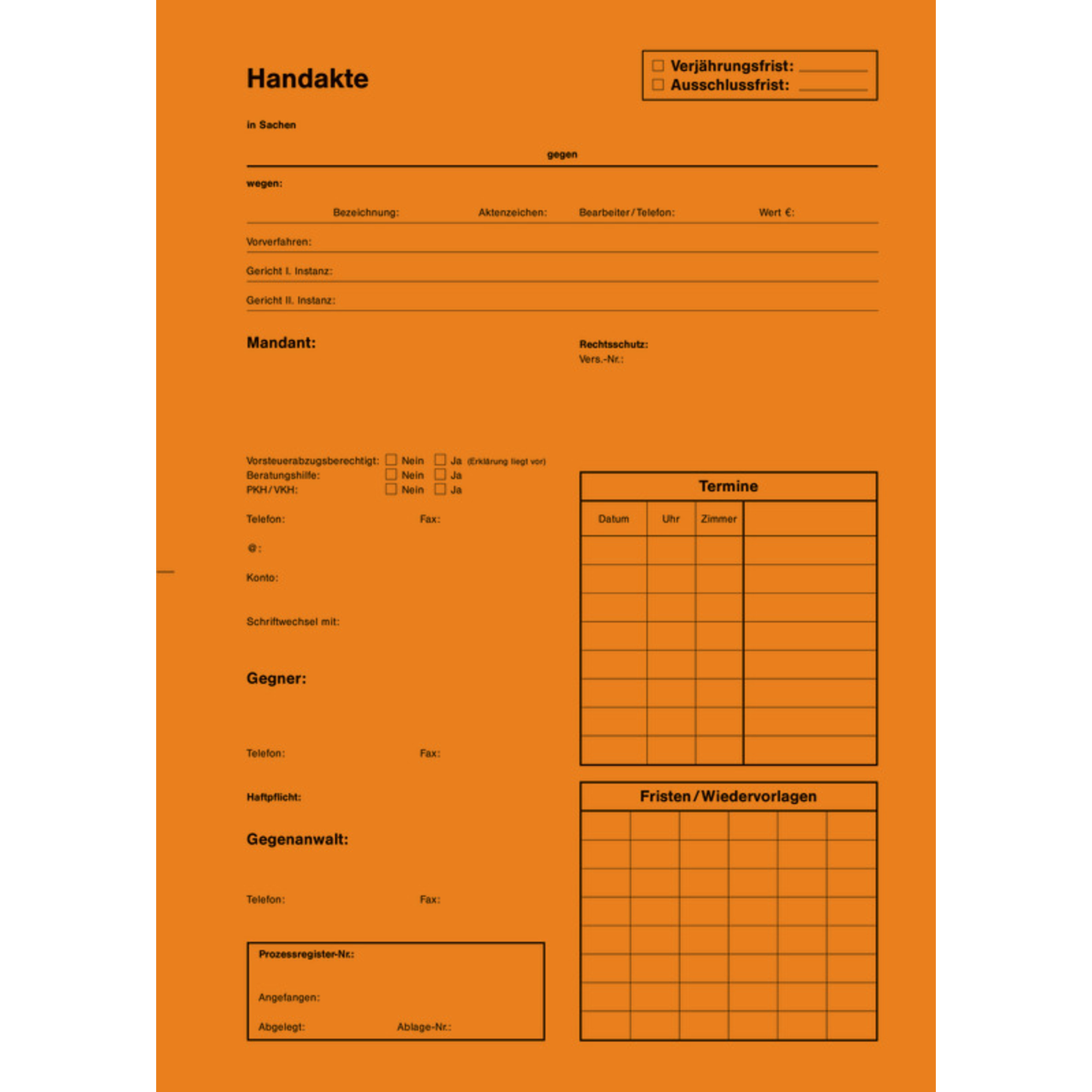 AdvoBedarf Handaktenbogen 3310814 Tauenkarton or 100St - 1