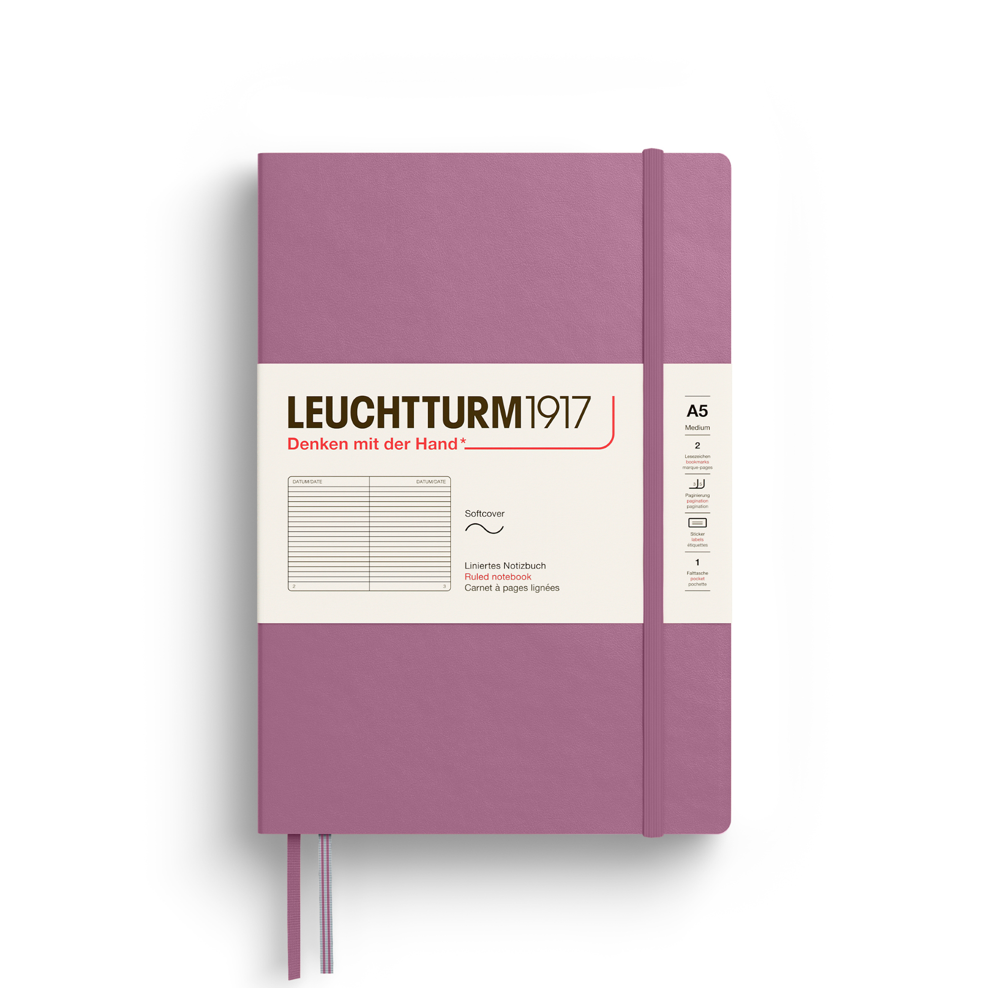 Hardcover Notizbuch Flämische Rose, Midi, Liniert - Schreibwaren bei  bestellen
