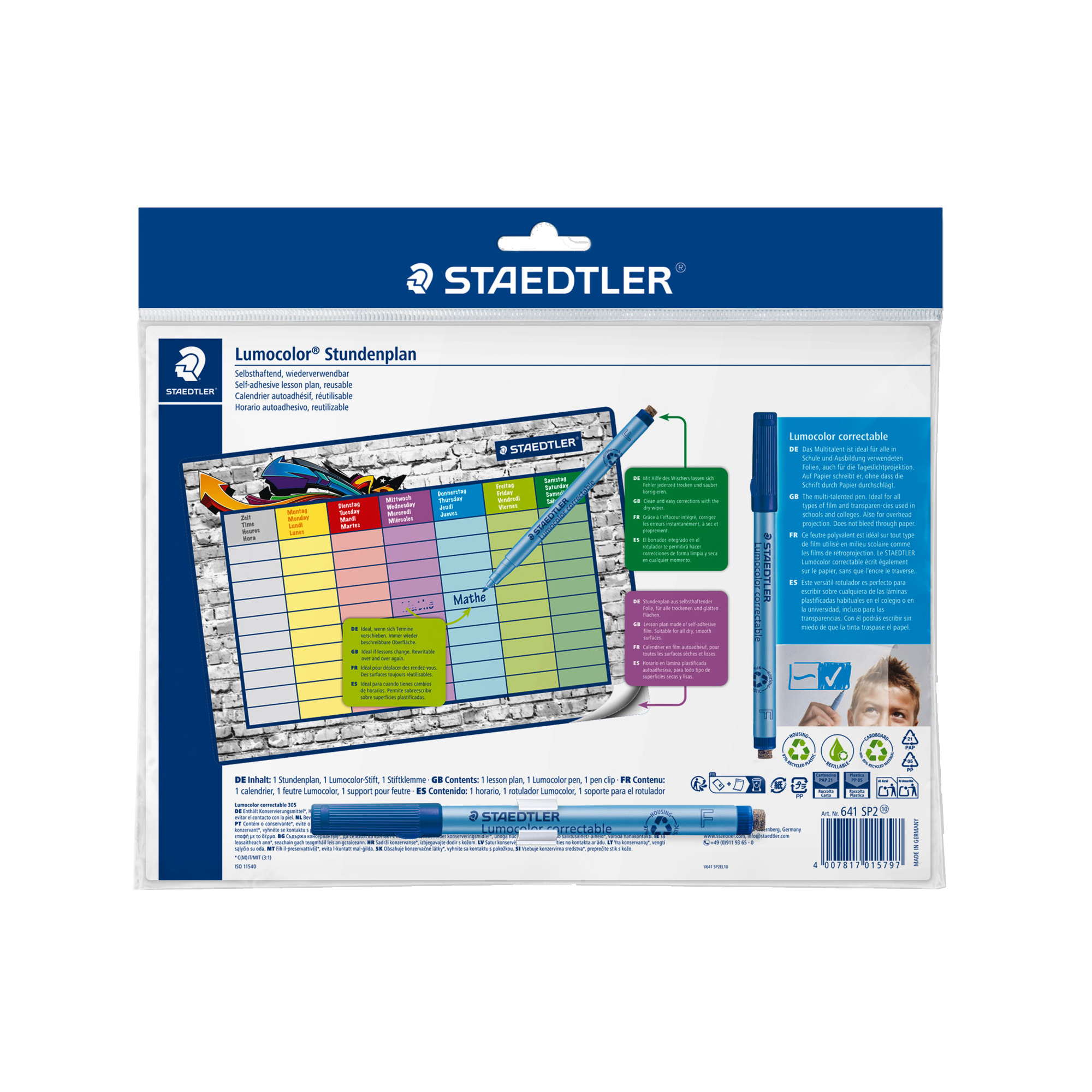 Staedtler Stundenplan Lumocolor correctable - 2