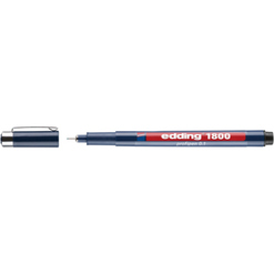 Edding Profipen 1800 – 0,5 Mm Strichstärke, Schwarz – 2 Stifte Im Set