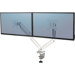 Fellowes® Monitorschwenkarm Platinum Series 2 Arme horizontal weiß 