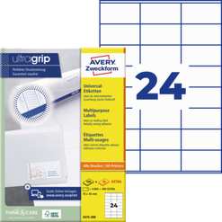 Avery Zweckform Universaletikett ultragrip 70 x 36 mm (B x H 