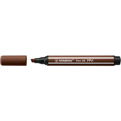 STABILO Fasermaler Pen 68 – Strichstärke 1,0 Mm, Schwarz, Packung Mit 6 Stück