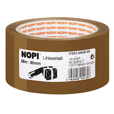 NOPI® Packband Universal 50 mm x 66 m (B x L) braun Produktbild