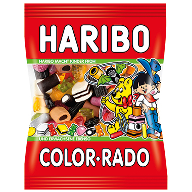HARIBO Fruchtgummi Color-Rado 100 g/Pack. Produktbild