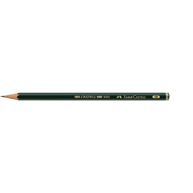 Faber-Castell Bleistift CASTELL® 9000 ohne Radierer HB Produktbild
