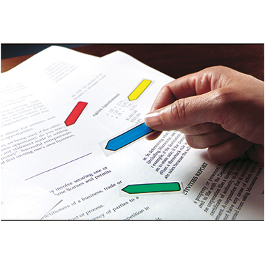 Post-it® Haftstreifen Index Pfeile 4 Block/Pack. rot, gelb, grün, blau Produktbild pa_anwendungsbeispiel_1 L