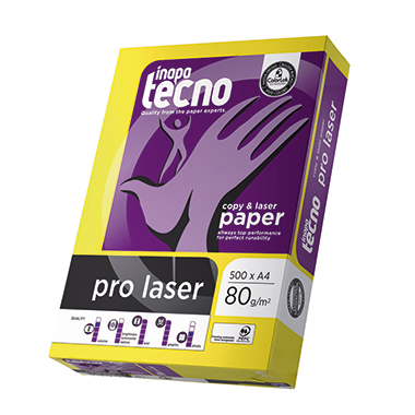 inapa tecno Kopierpapier pro laser DIN A4 500 Bl./Pack.