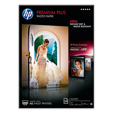 HP Fotopapier Premium Plus DIN A4 glänzend Produktbild