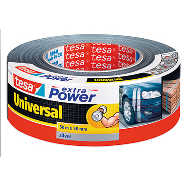 tesa® Gewebeband extra Power® Universal 50 mm x 50 m (B x L) silber Produktbild