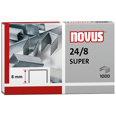 NOVUS Heftklammer 24/8 SUPER 1.000 St./Pack. Produktbild pa_produktabbildung_1 L