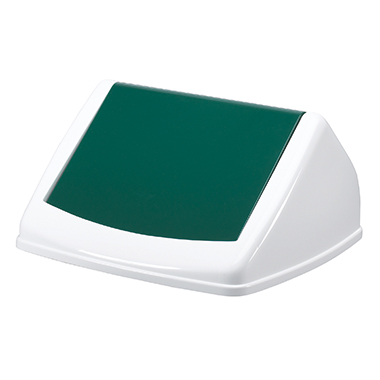 DURABLE Abfalleimer DURABIN® FLIP 40 weiß/grün Produktbild pa_produktabbildung_3 L