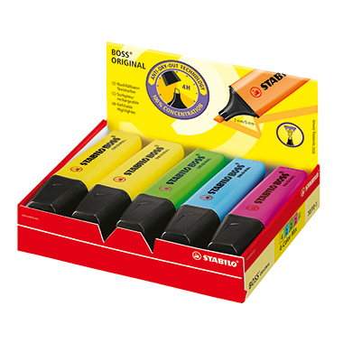 STABILO® Textmarker BOSS® ORIGINAL nachfüllbar 10 St./Pack.