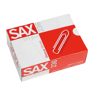 Sax Büroklammer 100 St./Pack. 50 mm Produktbild pa_produktabbildung_1 L