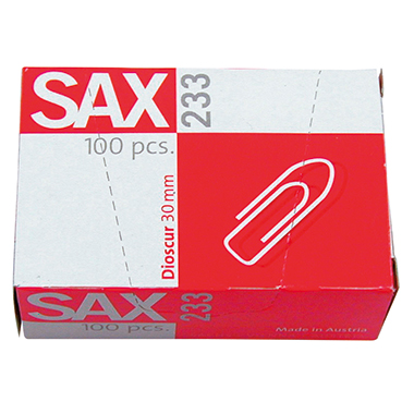 Sax Büroklammer 100 St./Pack. 30 mm Produktbild