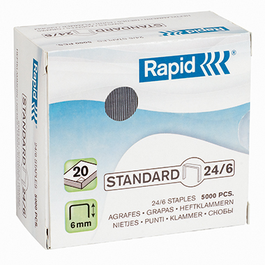 Rapid Heftklammer Standard 24/6 5.000 St./Pack. Produktbild pa_produktabbildung_1 L