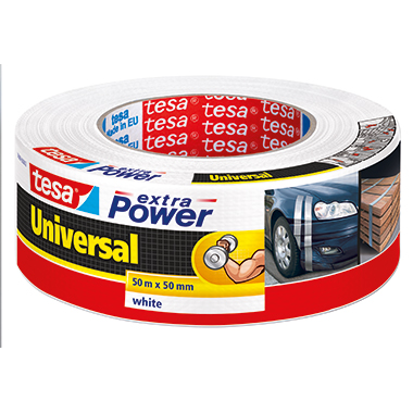 tesa® Gewebeband extra Power® Universal 50 mm x 50 m (B x L) weiß Produktbild