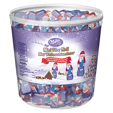 Milka Schokolade Mini Weihnachtsmänner Produktbild