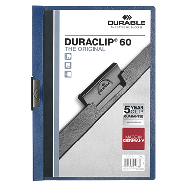 DURABLE Klemmmappe DURACLIP® 60 DIN A4 dunkelblau Produktbild pa_produktabbildung_1 L