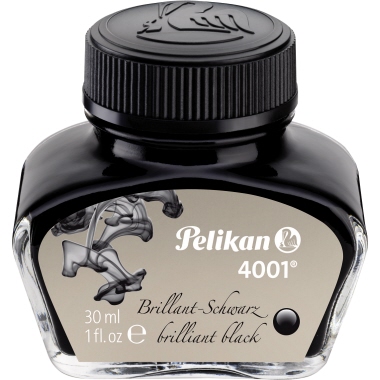 Pelikan Tinte 4001 nicht auswaschbar 30 ml brillantschwarz Produktbild