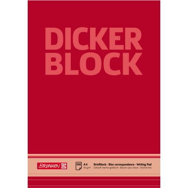 BRUNNEN Briefblock Dicker Block liniert Produktbild pa_produktabbildung_1 L
