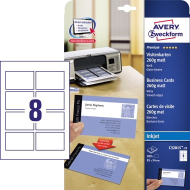 Avery Zweckform Visitenkarte Premium 200 St./Pack. Produktbild pa_produktabbildung_1 L