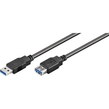Goobay® USB-Kabel SuperSpeed USB-A-Stecker/USB-A-Buchse 1,8 m Produktbild pa_produktabbildung_1 L