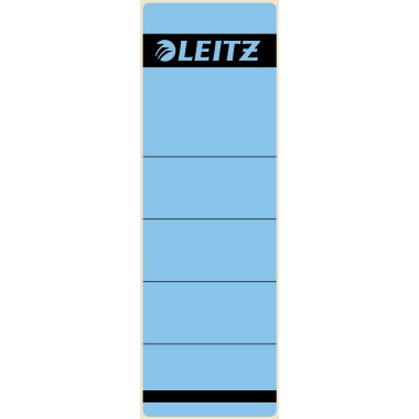 Leitz Ordnerrückenetikett breit/kurz 10 Etik./Pack. blau Produktbild