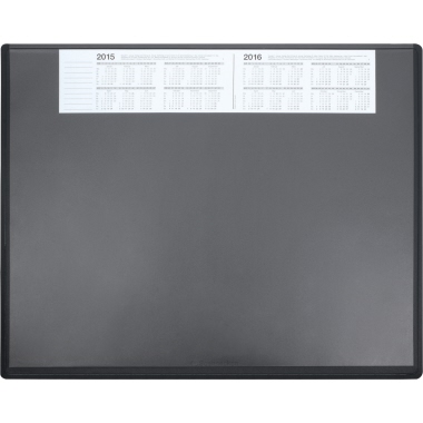 Soennecken Schreibunterlage 63 x 50 cm (B x H) mit Kalender schwarz Produktbild