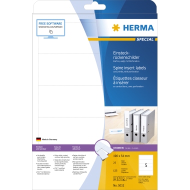 HERMA Rückenschild
