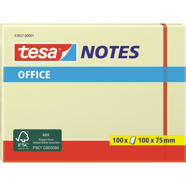tesa® Haftnotiz Office Notes 65 g/m² 100 x 75 mm (B x H) Produktbild pa_produktabbildung_1 L