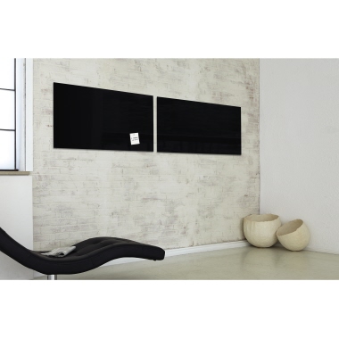 SIGEL Glasboard Artverum 91 x 46 x 1,5 cm (B x H x T) hochglänzend schwarz Produktbild pa_ohnedeko_5 L