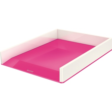 Leitz Briefablage WOW Duo Colour pink/weiß Produktbild