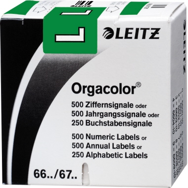 Leitz Buchstabensignal Orgacolor® dunkelgrün L Produktbild