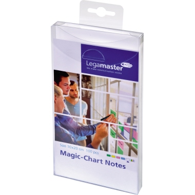 Legamaster Moderationsfolie Magic-Chart Notes 20 x 10 cm (B x H) 100 St./Pack. weiß Produktbild