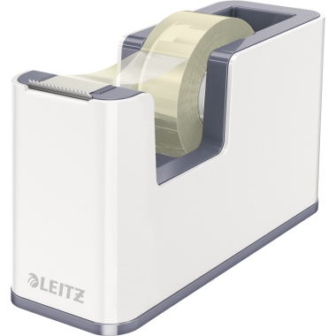 Leitz Tischabroller WOW Duo Colour grau/weiß Produktbild